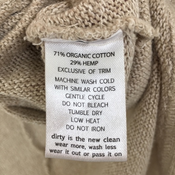 Toad & Co Open Circle Cardigan Hemply Sweater Organic Cotton Hemp Women’s Size M - Picture 6 of 11